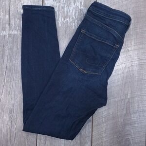 Silver Jeans Robson Womens Size 25x29 Dark Blue High Rise Skinny Button Fly